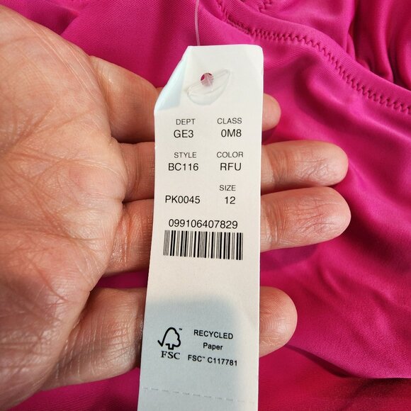 J. Crew NEW Women's Ruched V-neck Swimsuit One-Piece Vacation Boho Beach Swim 12 - Picture 5 of 11